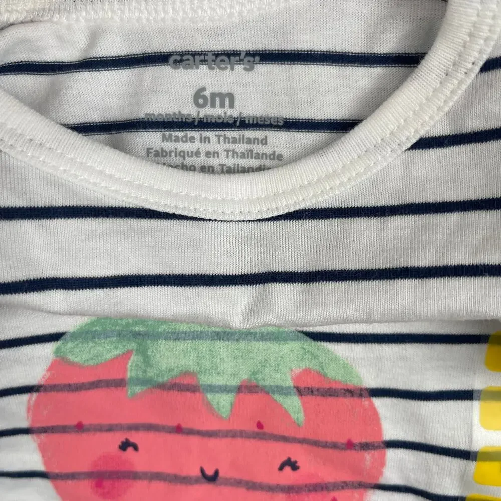 Carter's Strawberry Print 2pc Set Size 6 months